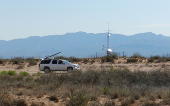 Truck with equipment to launch unmanned aerial vehicles used in the study.